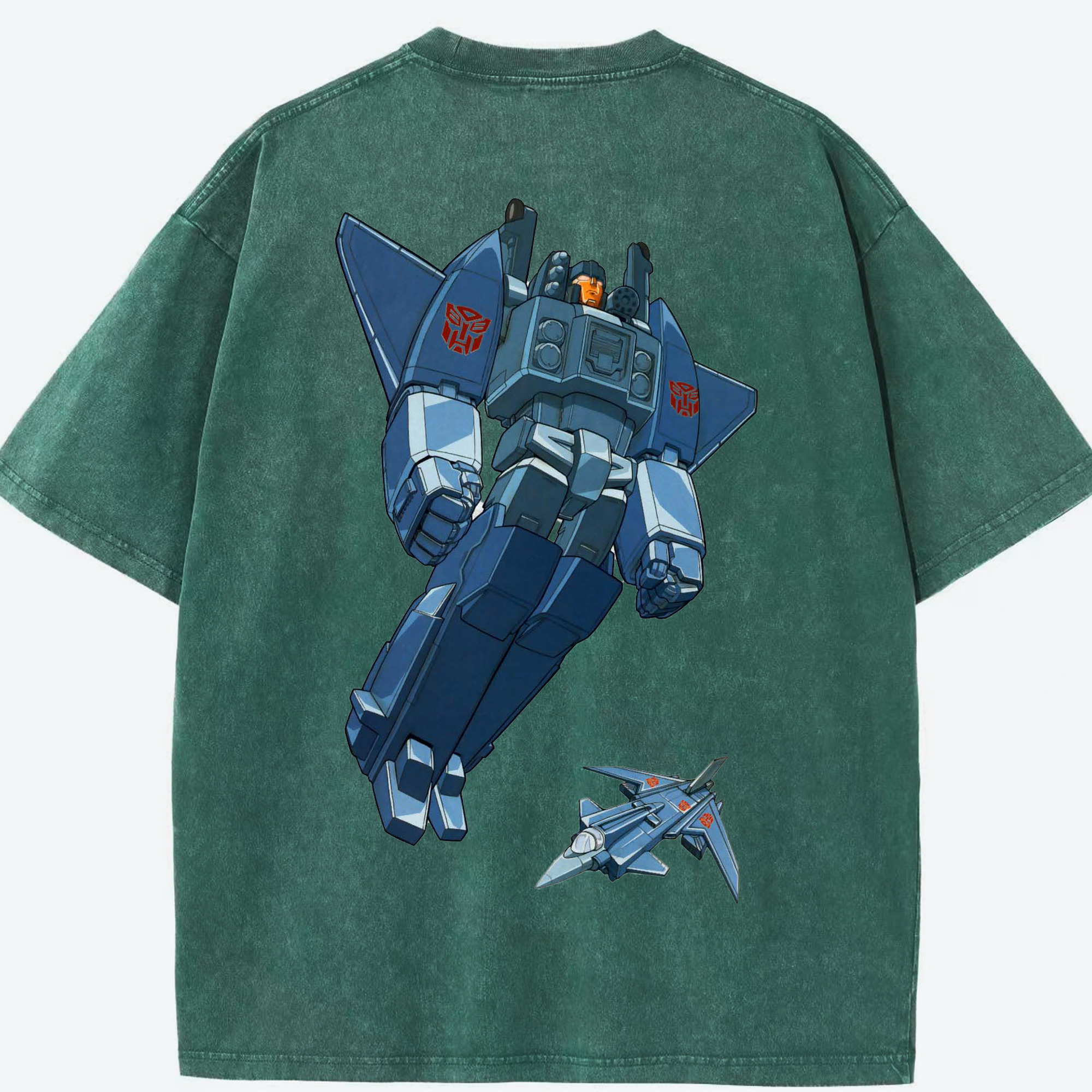 （画像用）  綿100% ヴィンテージ風 半袖Tシャツ（背面プリント）